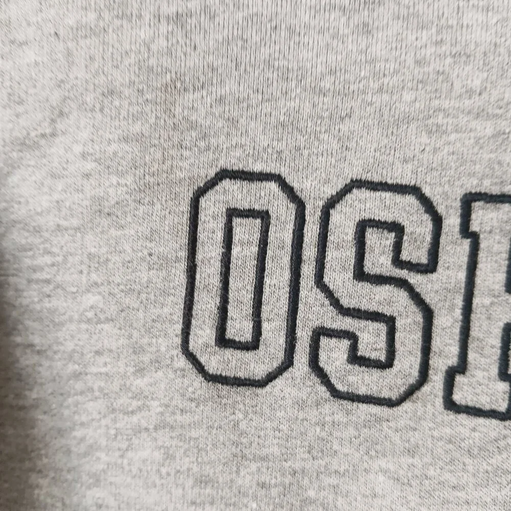 OshKosh B'gosh Kids Heathered Gray Full Zip Embroidered Hoodie Size 6